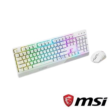 微星MSI Vigor GK30 Combo鍵盤滑鼠組-白