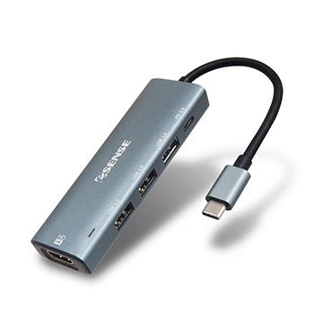 Esense Type-C to HDMI&#47;USB&#47;PD轉接器