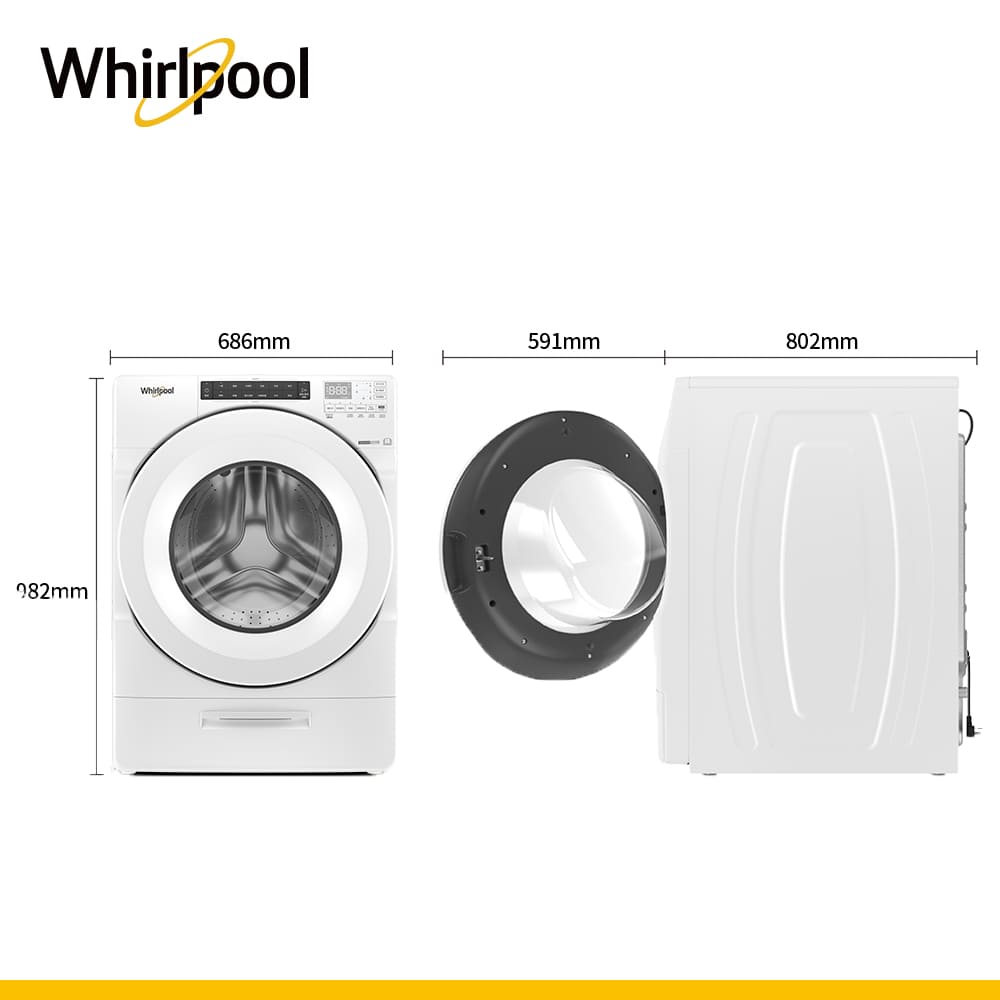 惠而浦 Whirlpool 15公斤Load&Go蒸氣洗脫烘滾筒 - 細節圖 4