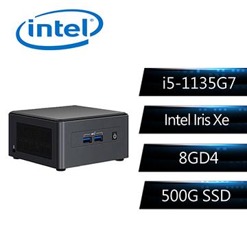 Intel nuc 迷你電腦(i5-1135G7/8G/500G/Iris Xe/W10)特仕版