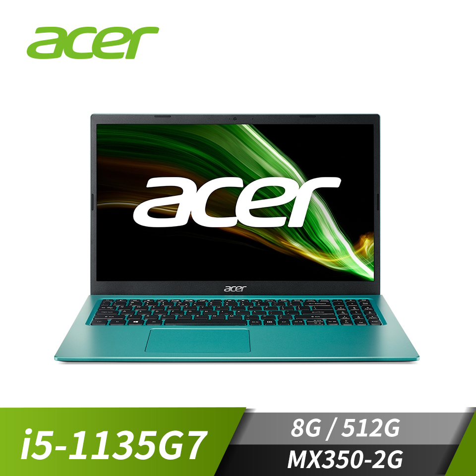 宏碁 ACER Aspire 3 筆記型電腦 15.6" (i5-1135G7/8GB/512GB/MX350-2G/W11)藍