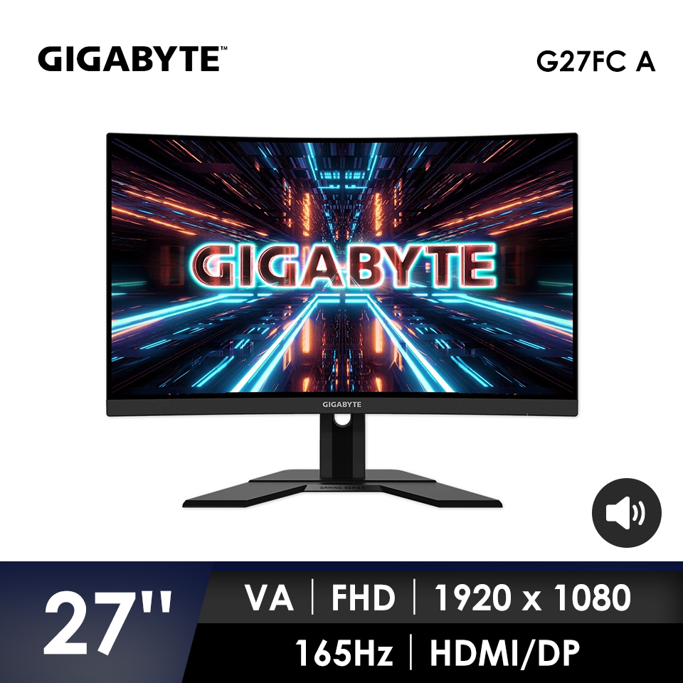 技嘉 GIGABYTE 曲面電競螢幕 27型