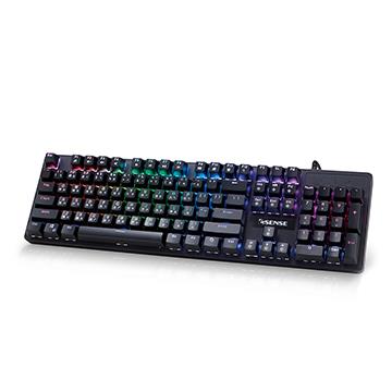 Esense K8160BK RGB電競機械青軸鍵盤