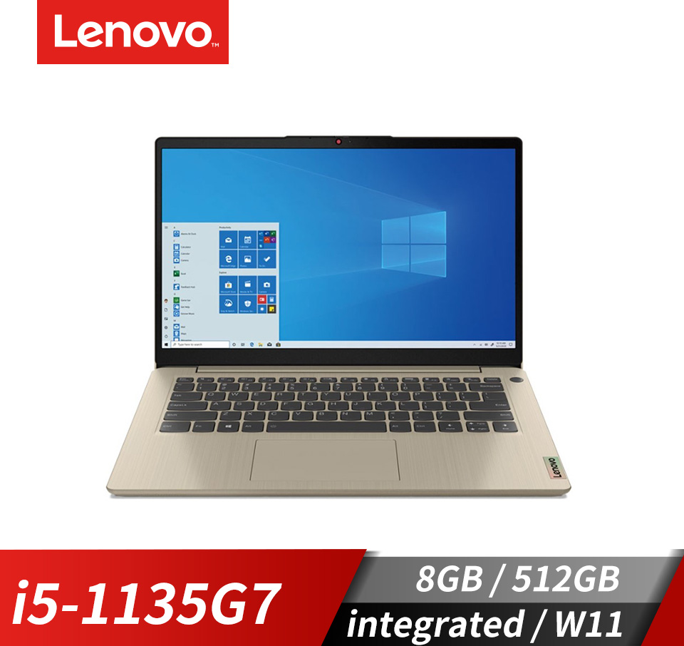 聯想 Lenovo IdeaPad Slim 3i 筆記型電腦 14" (i5-1135G7/8GB/512GB/integrated/W11)金沙