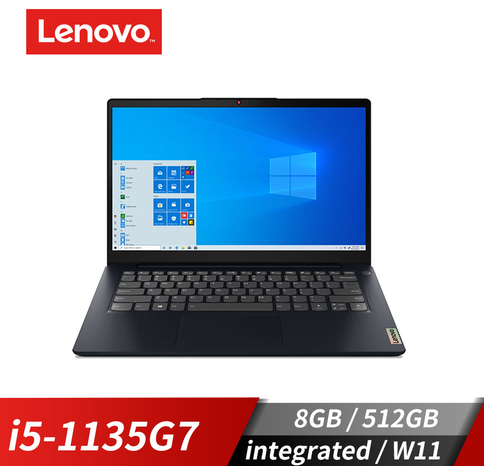 聯想 Lenovo IdeaPad Slim 3i 筆記型電腦 14" (i5-1135G7/8GB/512GB/integrated/W11)深淵藍