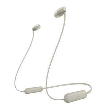 SONY WI-C100無線藍牙入耳式耳機-灰褐