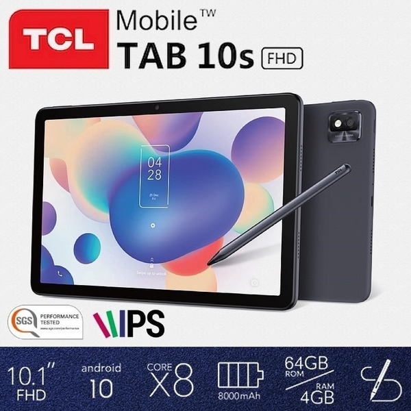 TCL TAB 10s FHD WiFi 10.1吋平板