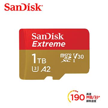 SanDisk Extreme MicroSD A2 1TB記憶卡