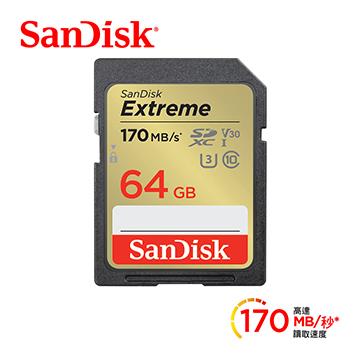 SanDisk Extreme SD 64G V30 記憶卡