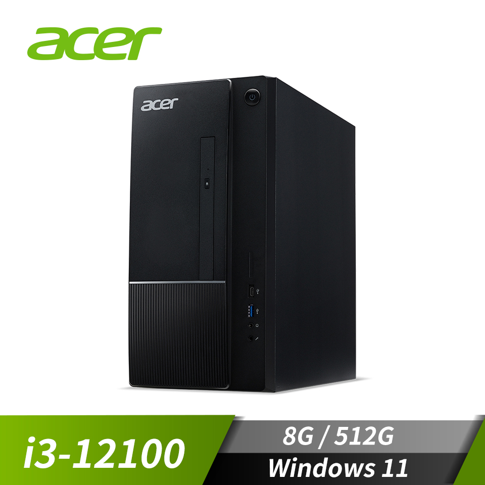 宏碁 ACER TC-1750 桌上型電腦(i3-12100&#47;8G&#47;512G&#47;W11)