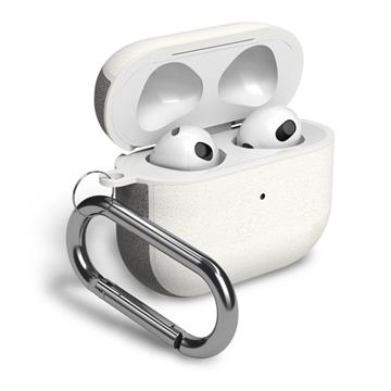 JTLEGEND AirPods 3 Amos 布紋保護殼-白灰