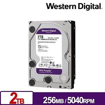 WD 3.5吋 2TB SATA監控系統硬碟(紫標)