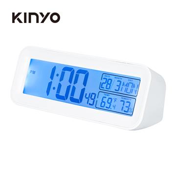 KINYO 簡約夜光LCD電子鐘