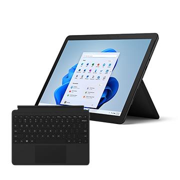 微軟 Microsoft Surface Go3 10.5&#034; (6500Y&#47;8GB&#47;128GB&#47;UHD&#47;W11)黑 + 黑色鍵盤+32G記憶卡組