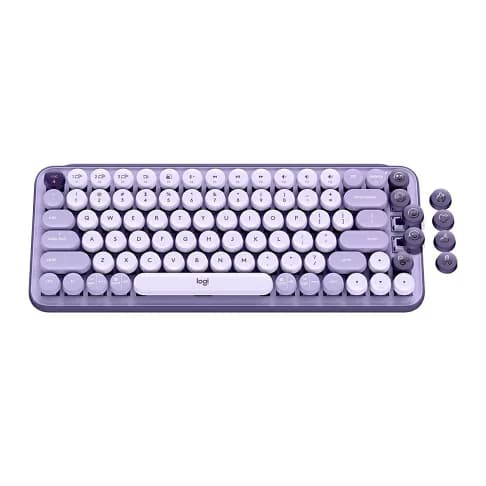 羅技 Logitech POP KEYS無線機械式鍵盤-星暮紫