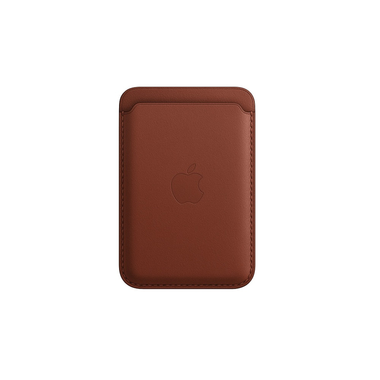 iPhone MagSafe皮革卡套-赭紅色