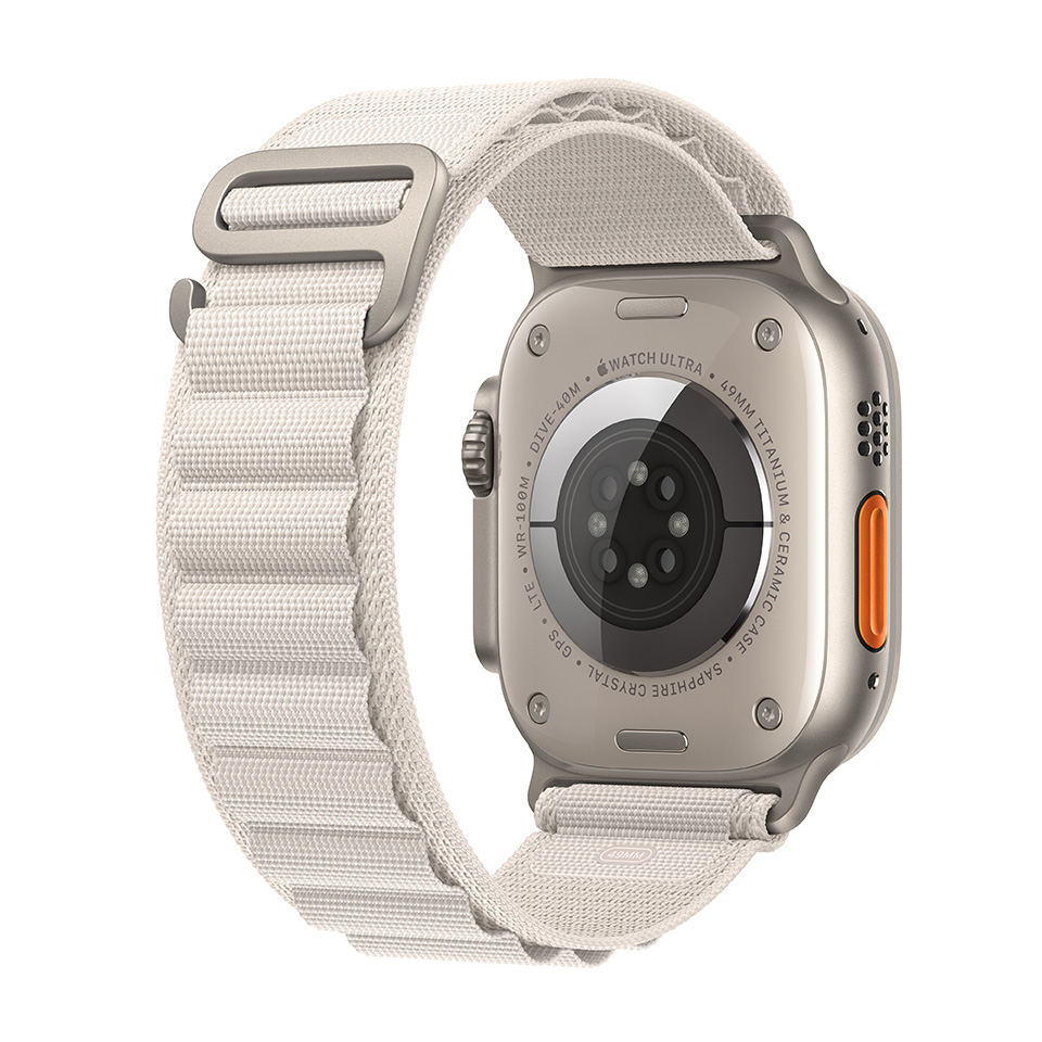 Apple Watch Ultra LTE 49mm/鈦金屬/星光高山錶環/S MQFQ3TA/A | 燦坤 
