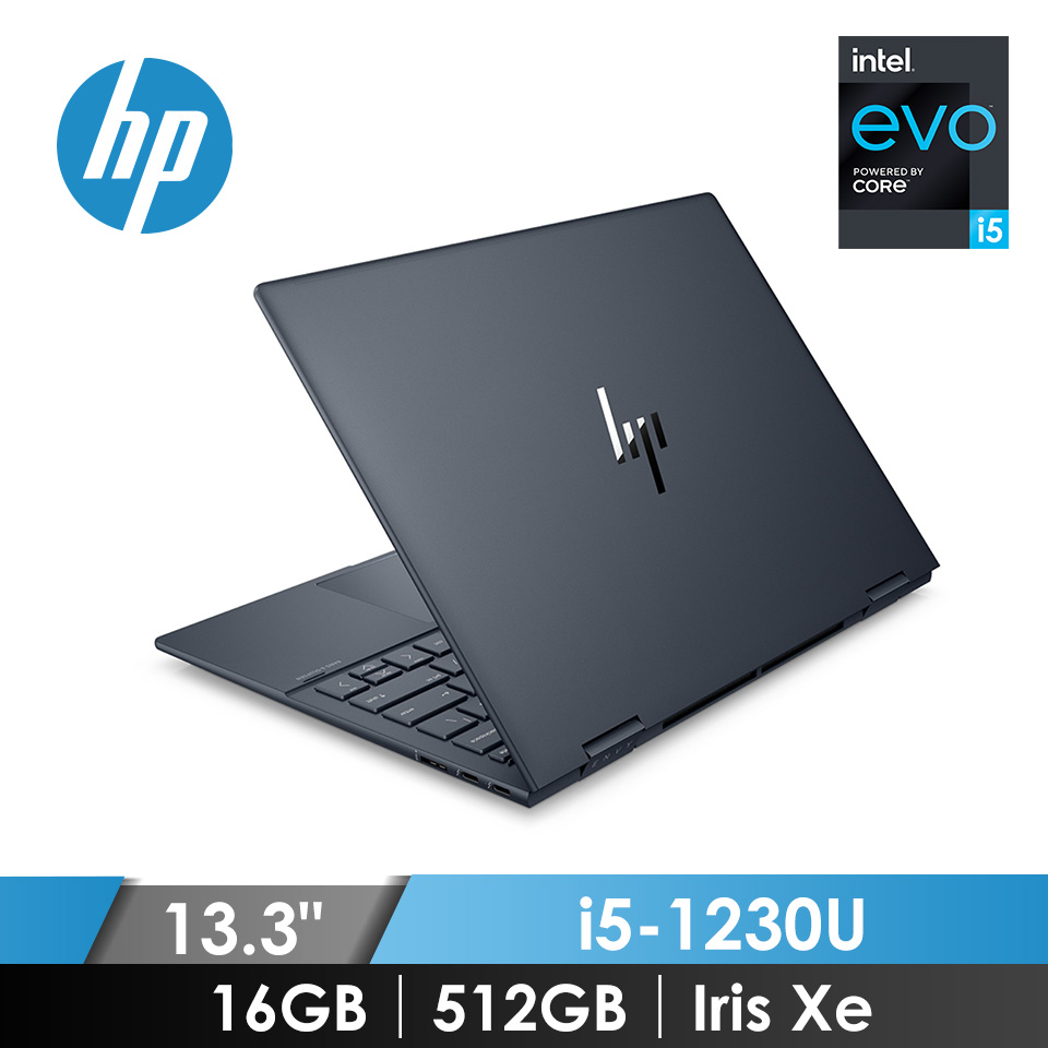 惠普 HP ENVY x 360 翻轉觸控筆記型電腦 13.3&#034; (i5-1230U&#47;16GB&#47;512GB&#47;Iris Xe&#47;W11&#47;EVO認證) 宇宙藍