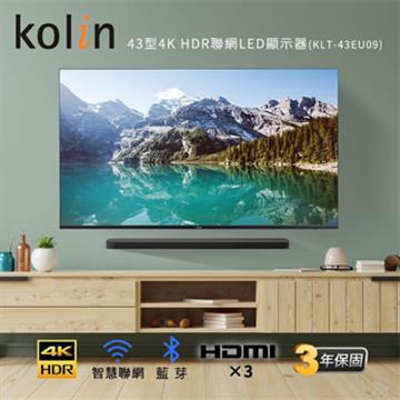 歌林 Kolin 43型 4K聯網LED顯示器