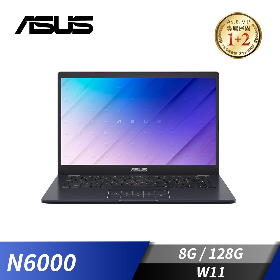 華碩 ASUS Laptop E410 筆記型電腦 14"(N6000/8G/128G/W11)藍