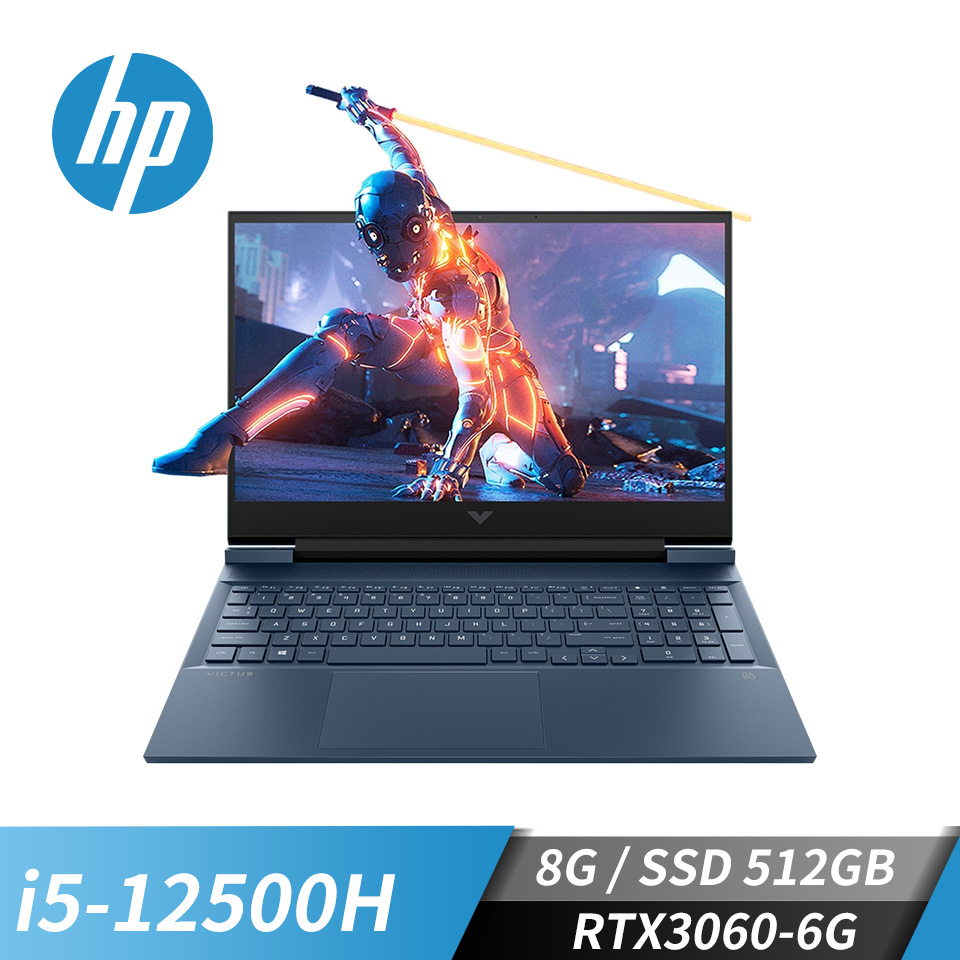 (福利品)惠普 HP Victus 光影V 電競筆記型電腦 16.1&#034; (i5-12500H&#47;8GB&#47;512GB&#47;RTX3060-6G&#47;W11)紳仕藍