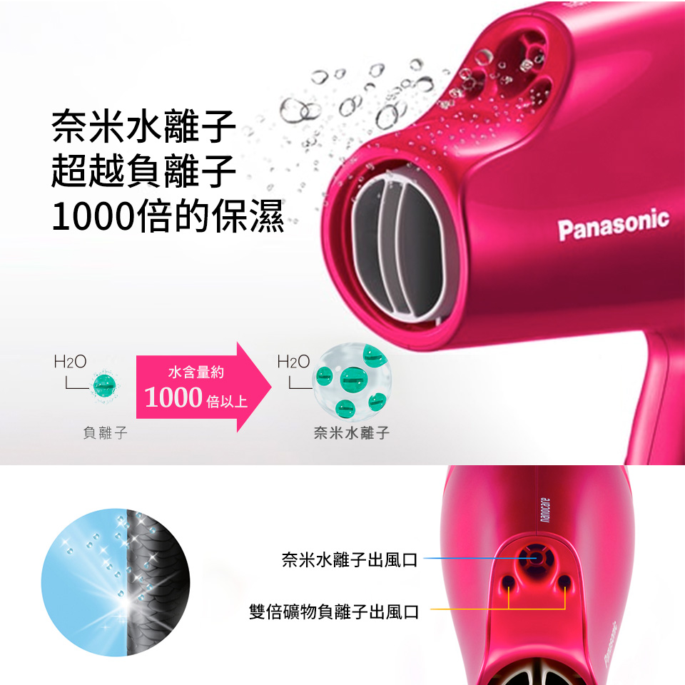 (展示品) 國際牌 Panasonic 奈米水離子吹風機 - 細節圖 1