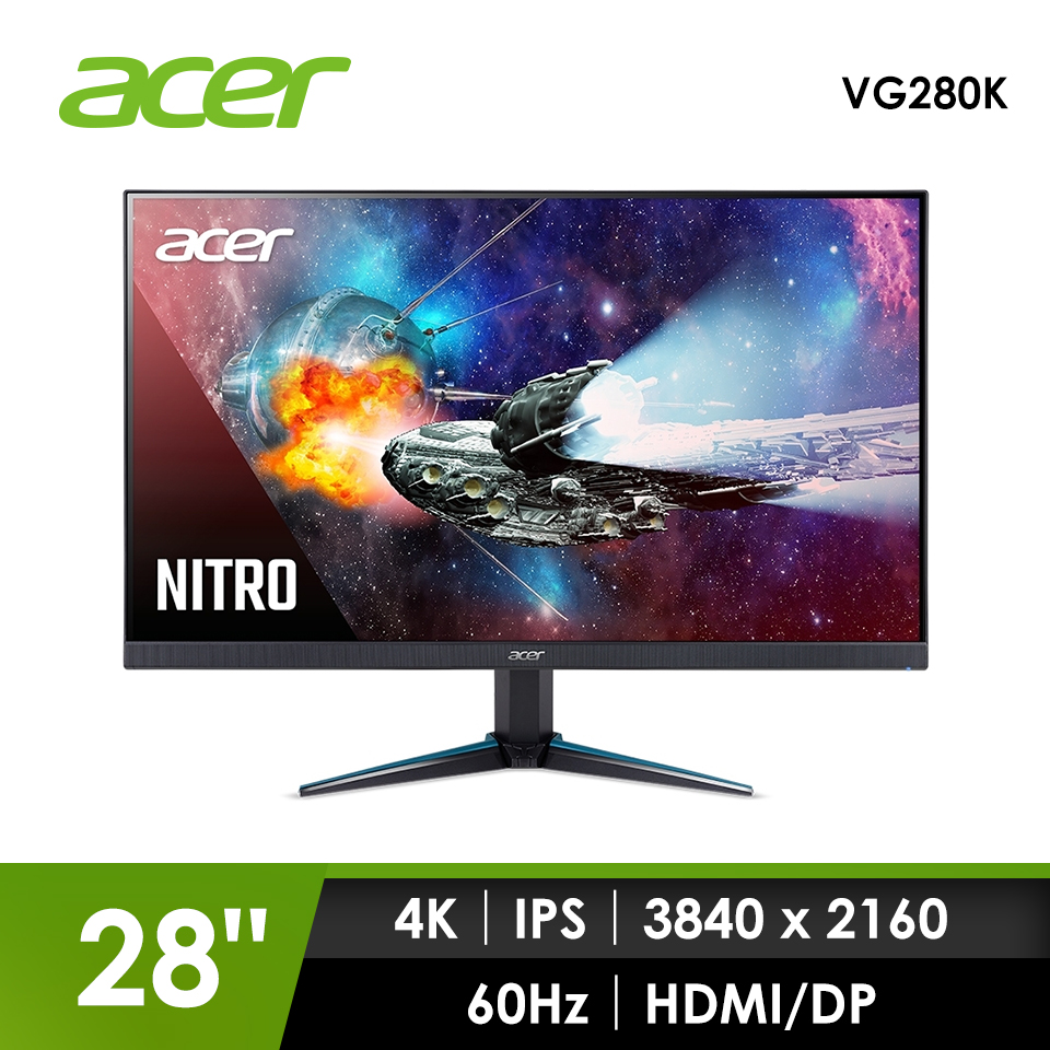 (福利品)宏碁 ACER 28型 Nitro IPS 4K HDR 液晶顯示器