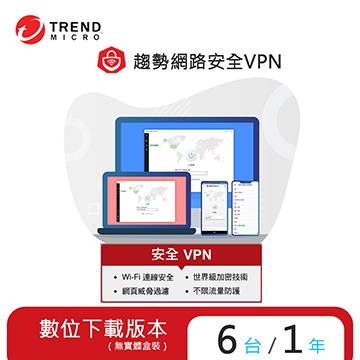 ESD-趨勢智慧安全VPN 一年六台防護下載版