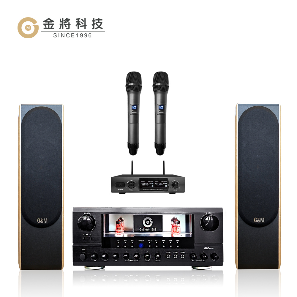 【金將科技】GM1688+U232+J75(擴大機+無線麥克風+喇叭) - 主要圖片