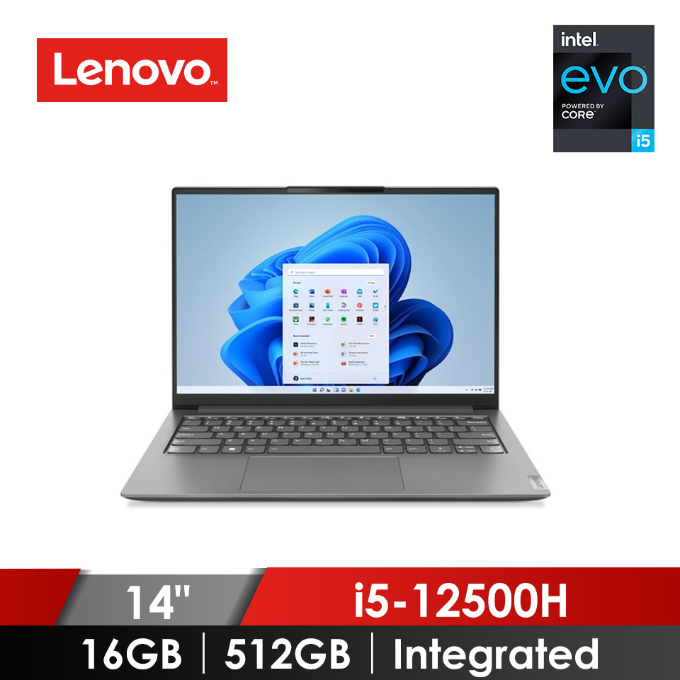 聯想 Lenovo Yoga Slim 7 Pro 筆記型電腦 14" (i5-12500H/16GB/512GB/Integrated/W11/EVO認證)灰 【優質良品】