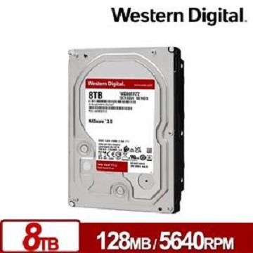 WD 紅標Plus 8TB 3.5吋 桌上型NAS硬碟