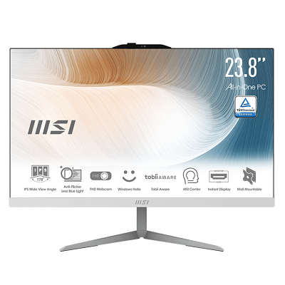 (福利品)微星 MSI AIO 桌上型電腦 23.8" (i5-1240P/8GB/512GB/Iris Xe/W11) Modern AM242