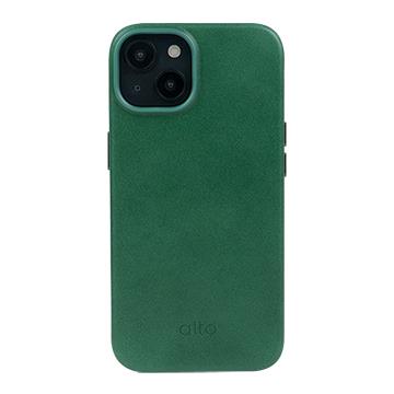 Alto i14 Ori 經典皮革手機殼-森林綠
