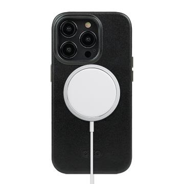 Alto i14 Pro Clop 磁吸皮革手機殼-渡鴉黑