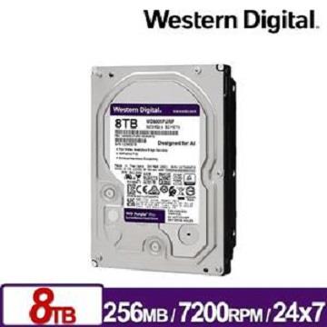 WD 3.5吋 8TB 監控系統硬碟(紫標Pro)