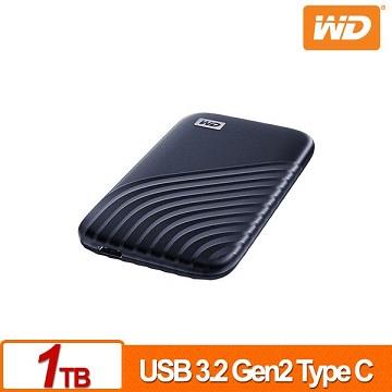 WD My Passport SSD 1TB 外接SSD硬碟 (藍)