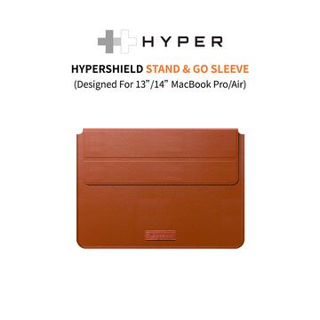 HyperDrive 立架式電腦內袋13/14吋-皮革棕