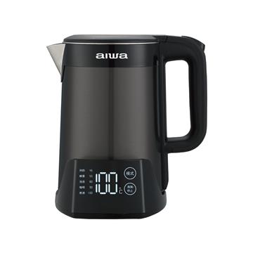 aiwa 1.5L三層防燙溫控電茶壺-爵士黑