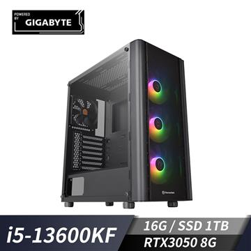 技嘉平台【犀牛戰將】i513代 電競遊戲機(i5-13600KF&#47;B660&#47;16G&#47;1TB&#47;RTX3050 8G&#47;600W)