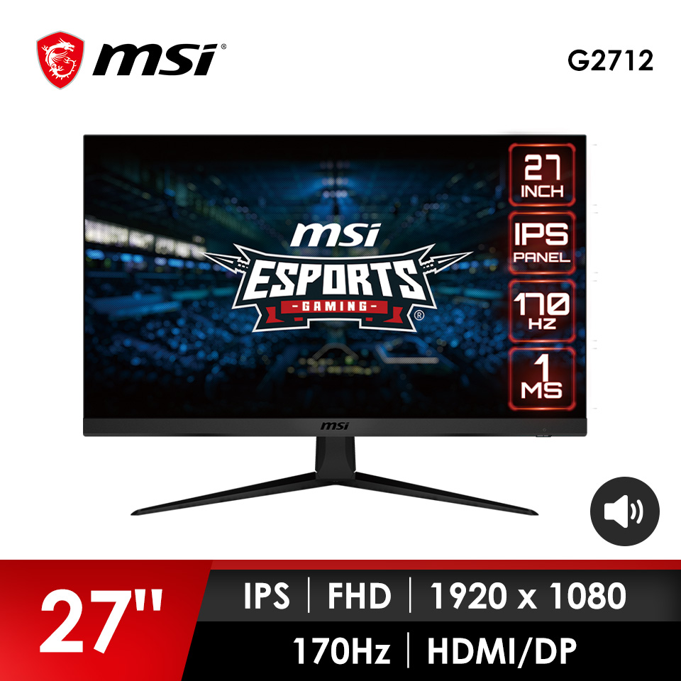微星 MSI 27型 IPS 平面電競螢幕