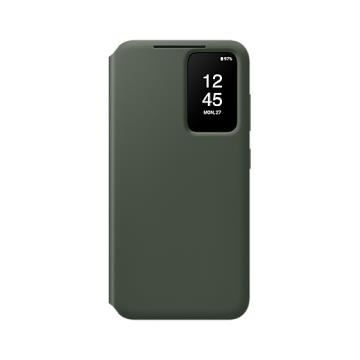 SAMSUNG S23 全透視感應 卡夾式保護殼 綠