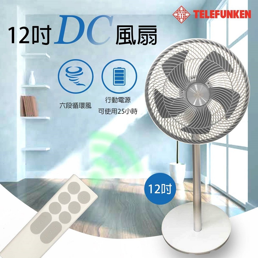 TELEFUNKEN 12吋DC風扇