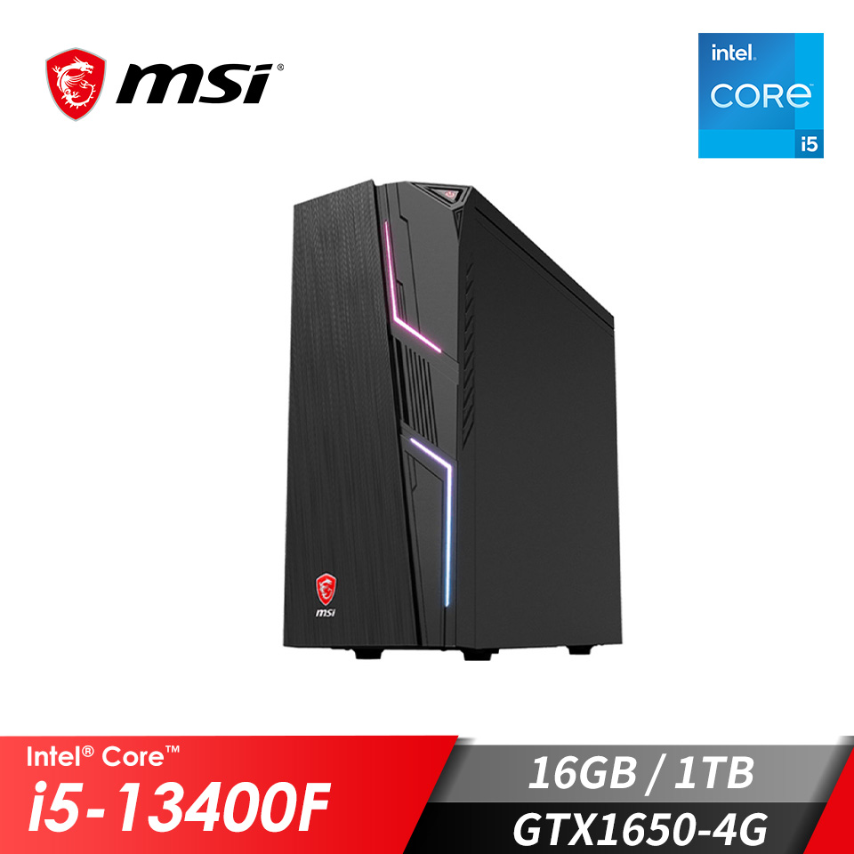 微星 MSI 重裝極限電競桌機 (i5-13400F&#47;16GB&#47;1TB&#47;GTX1650-4G&#47;W11H)
