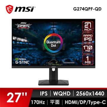 msi微星 G274QPF-QD 電競螢幕