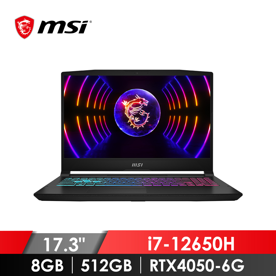 領券再折 | 微星 MSI Katana 17 電競筆記型電腦 17.3&#034; (i7-12650H&#47;8GB&#47;512GB&#47;RTX4050-6G&#47;W11H)