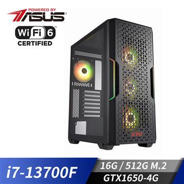 華碩平台&#091;恆星鬥者&#093;i7十六核獨顯SSD電腦(i7-13700F&#47;16G&#47;1T&#47;GTX 1650&#47;512G_M2)