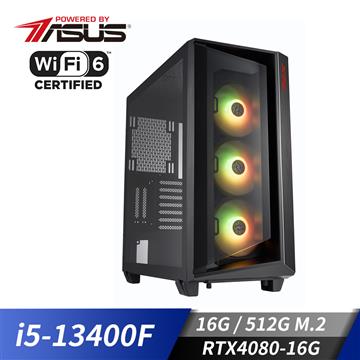 華碩平台&#091;神行鬥士&#093;i5十核獨顯SSD電腦(i5-13400F&#47;16G&#47;RTX 4080&#47;512G_M2)