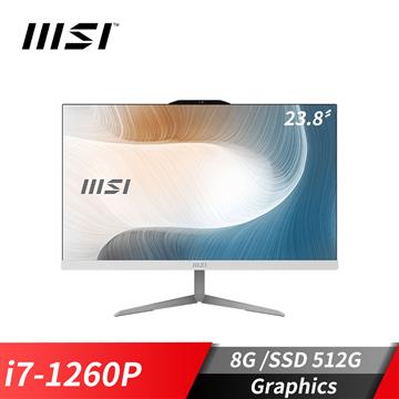 msi微星 Modern AM242 液晶電腦 i7-1260P&#47;8G&#47;512G SSD&#47;Win11&#47;白