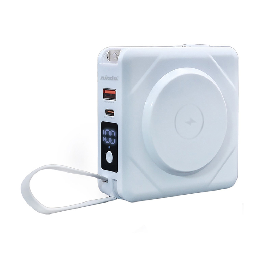 69折優惠組合 | 米沃10000mAh多合一快充磁吸行動電源-藍 + 5000mAh icute 行動電源 - 主要圖片