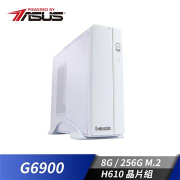 華碩平台[白色閃光]雙核效能SSD電腦(G6900/8G/256G_SSD)